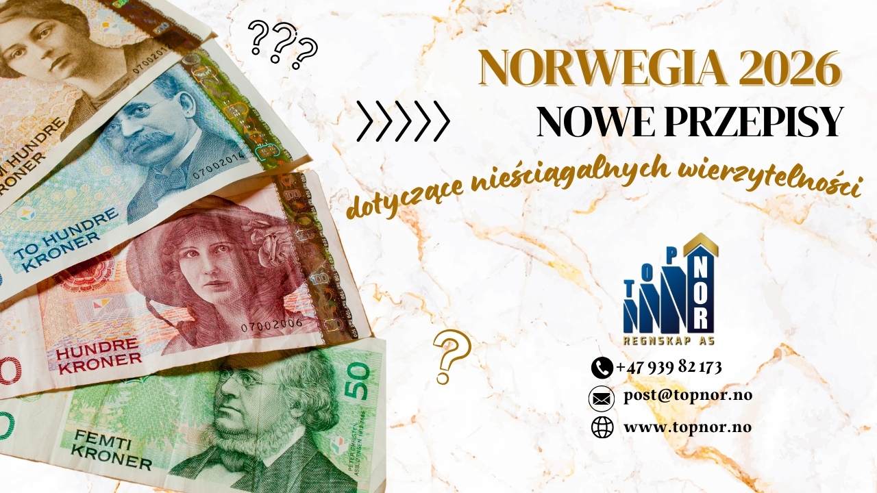 Norwegia 2026: nowe przepisy dotyczące nieściągalnych wierzytelności